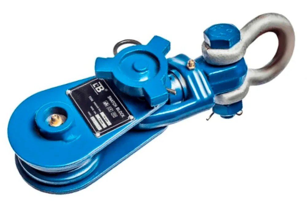 Блок усиленный монтажный шкивовый (с ушком/проушиной) L 2 т 1 ролик