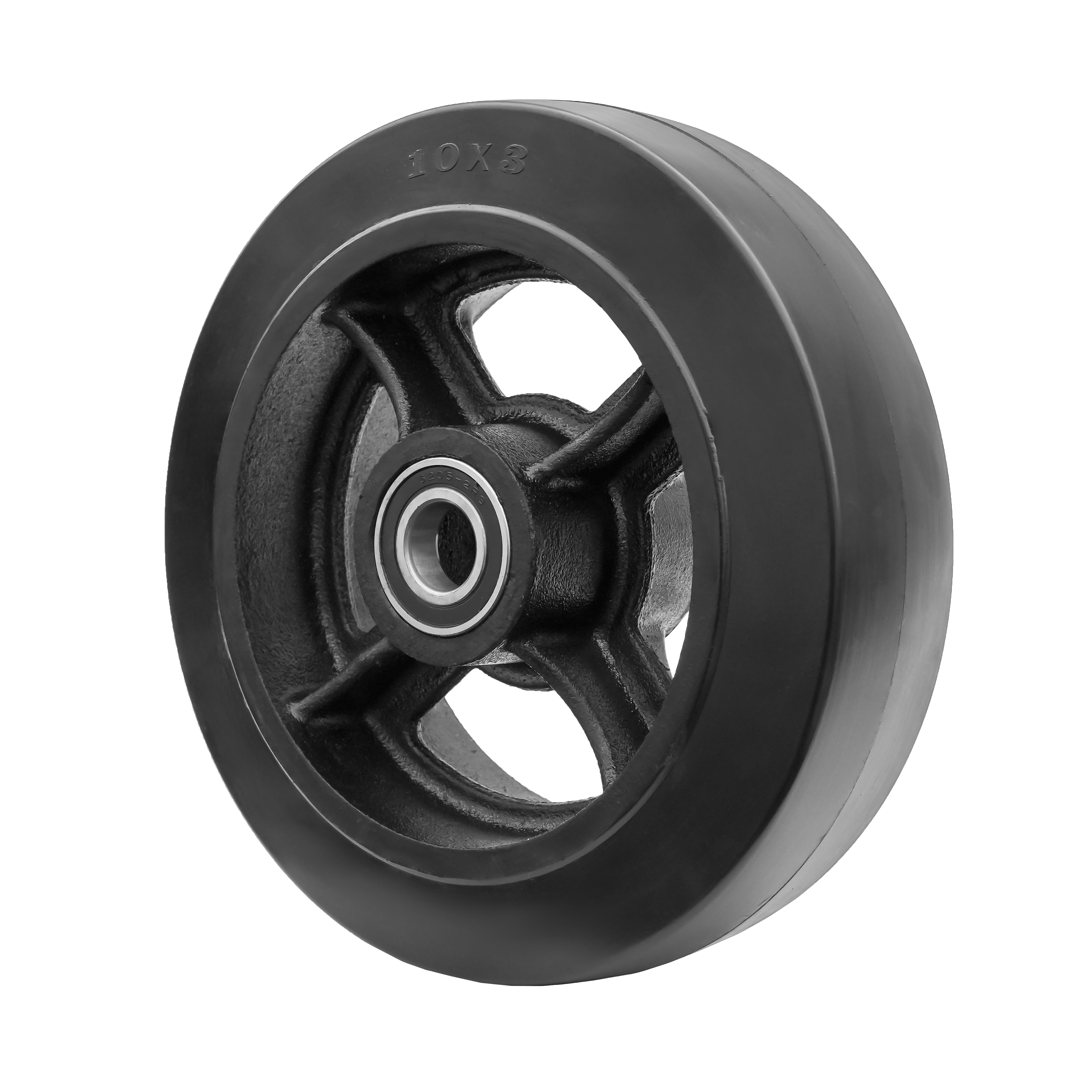 Большегрузные колеса с литым резиновым слоем